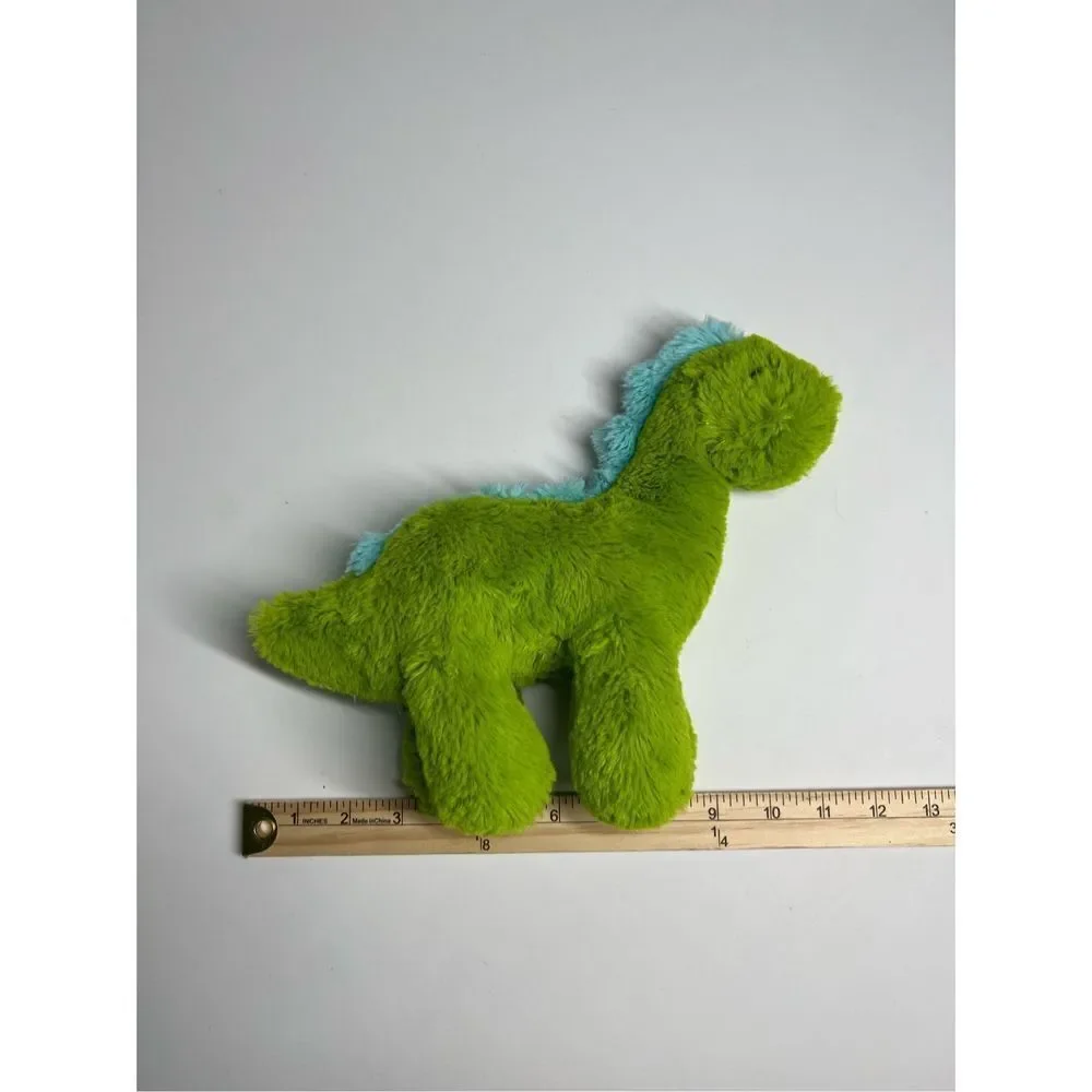 The Manhattan Toy Company Dinosaur Stuffed Animal Green Blue 8”